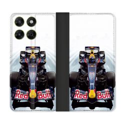 Housse Cuir Portefeuille Pour Motorola Moto G67 / G77 / G87 Formule 1 F1 Red Bull