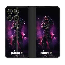 Housse Cuir Portefeuille Pour Motorola Moto G67 / G77 / G87 Fortnite Raven