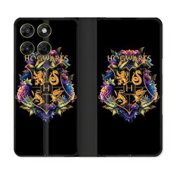 Housse Cuir Portefeuille Pour Motorola Moto G67 / G77 / G87 Harry Potter Hogwarts