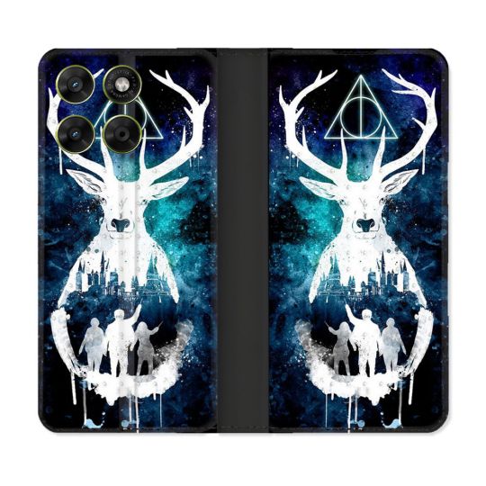 Housse Cuir Portefeuille Pour Motorola Moto G67 / G77 / G87 Harry Potter Patronome
