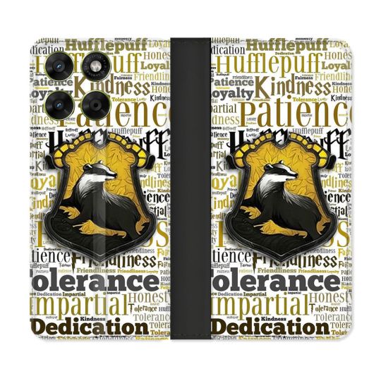 Housse Cuir Portefeuille Pour Motorola Moto G67 / G77 / G87 Harry Potter Poursouffle