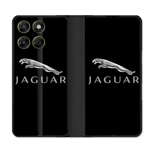 Housse Cuir Portefeuille Pour Motorola Moto G67 / G77 / G87 Jaguar