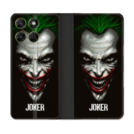 Housse Cuir Portefeuille Pour Motorola Moto G67 / G77 / G87 Joker Noir