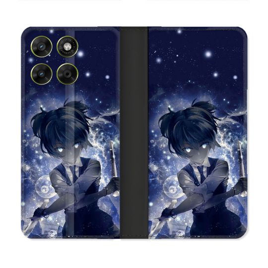 Housse Cuir Portefeuille Pour Motorola Moto G67 / G77 / G87 Manga Assassination Classroom Nagisa