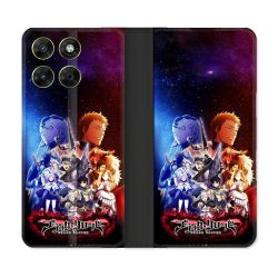Housse Cuir Portefeuille Pour Motorola Moto G67 / G77 / G87 Manga Black Clover Affiche