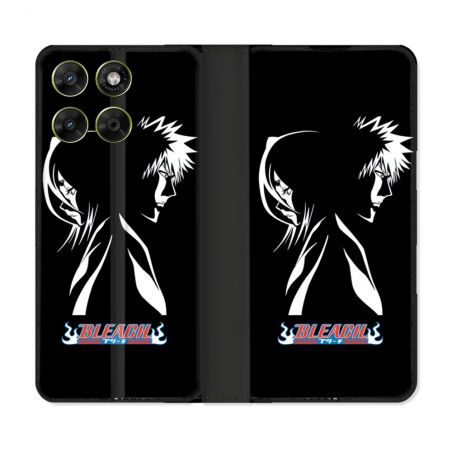 Housse Cuir Portefeuille Pour Motorola Moto G67 / G77 / G87 Manga Bleach Duo