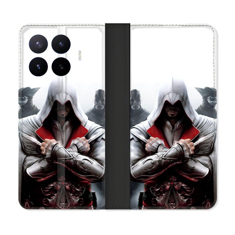 Housse Cuir Portefeuille Pour Xiaomi 17T Pro Assassin Creed Mask