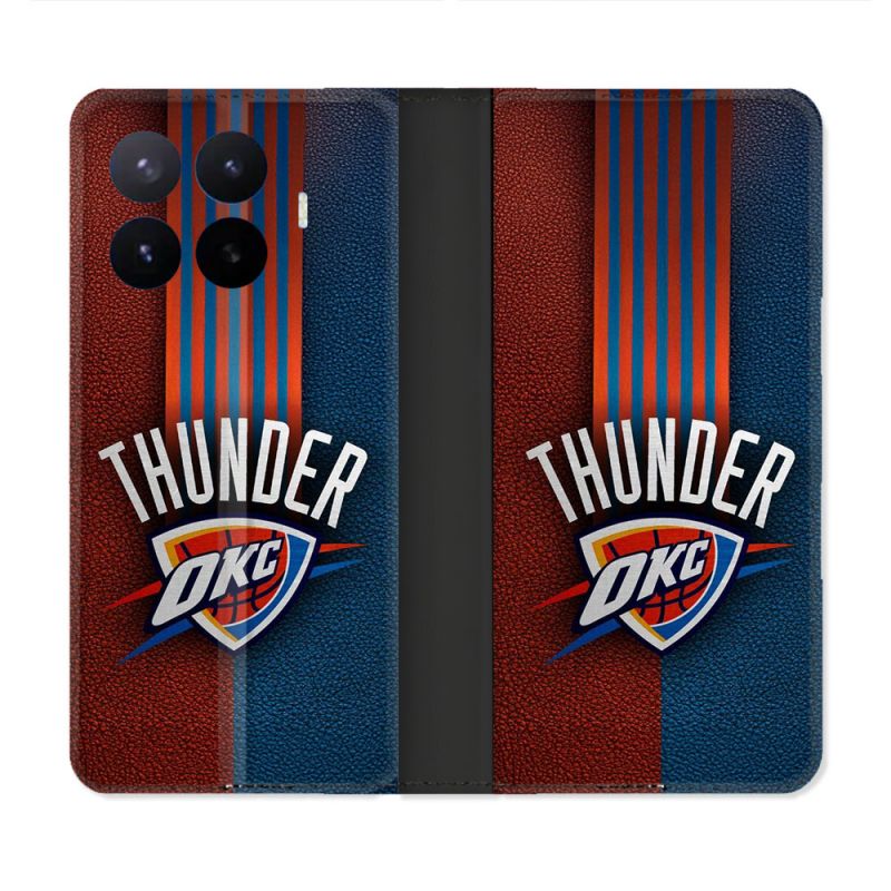 Housse Cuir Portefeuille Pour Xiaomi 17T Pro Basket Oklahoma City Thunder