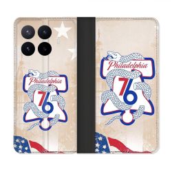 Housse Cuir Portefeuille Pour Xiaomi 17T Pro Basket Philadelphia 76ers