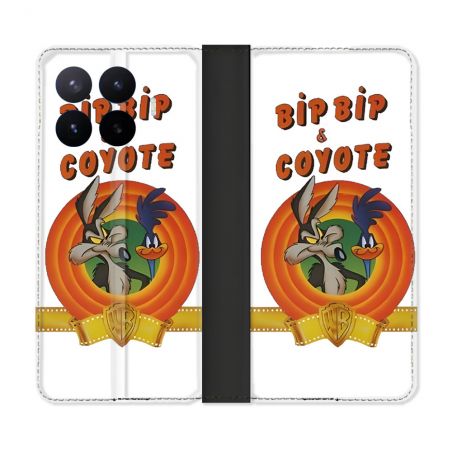 Housse Cuir Portefeuille Pour Xiaomi 17T Pro Bip Bip Coyote