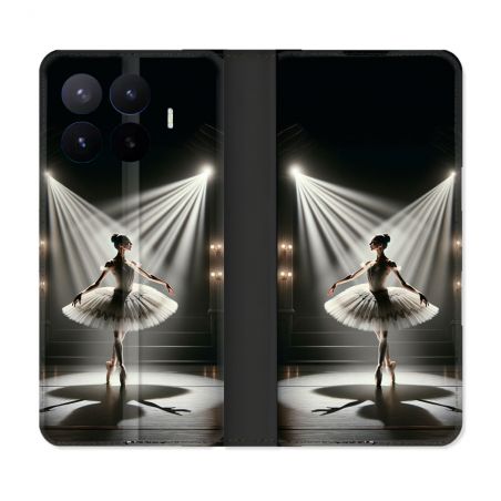 Housse Cuir Portefeuille Pour Xiaomi 17T Pro Danseuse Lumière
