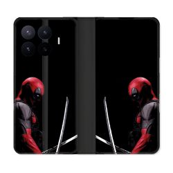 Housse Cuir Portefeuille Pour Xiaomi 17T Pro Deadpool Epee