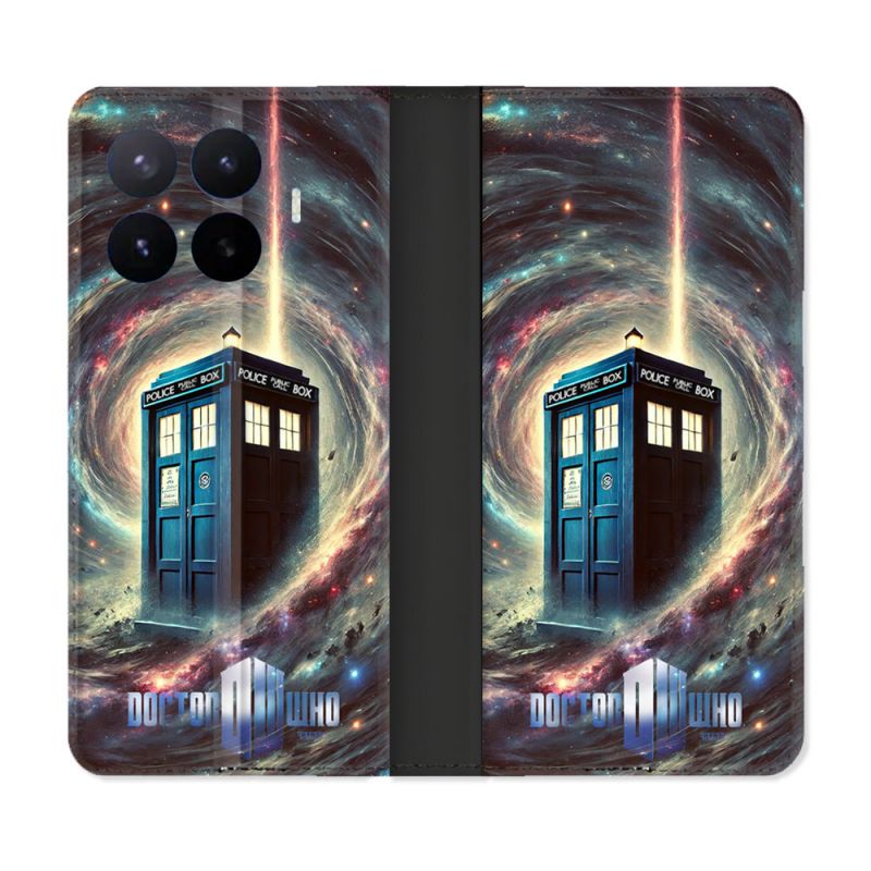 Housse Cuir Portefeuille Pour Xiaomi 17T Pro Dr Who Tardis Univers