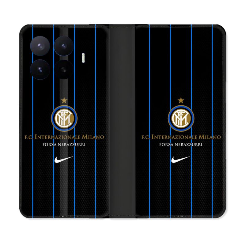 Housse Cuir Portefeuille Pour Xiaomi 17T Pro Foot Inter Milan