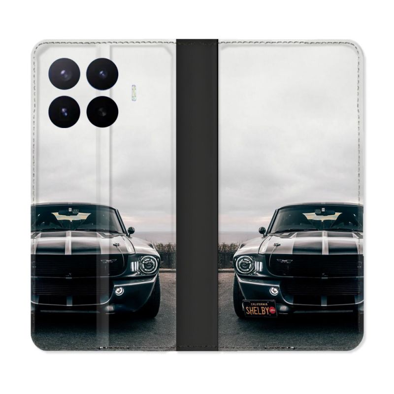 Housse Cuir Portefeuille Pour Xiaomi 17T Pro Ford Mustang GT500 Vintage