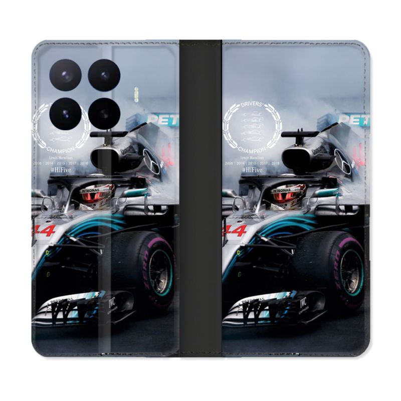 Housse Cuir Portefeuille Pour Xiaomi 17T Pro Formule 1 F1 Mercedes Petronas