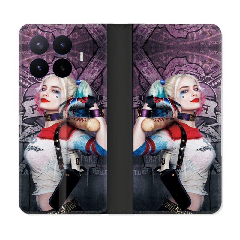 Housse Cuir Portefeuille Pour Xiaomi 17T Pro Harley Quinn Batte