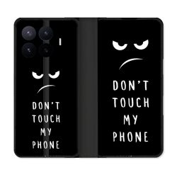 Housse Cuir Portefeuille Pour Xiaomi 17T Pro Humour Don't Touch