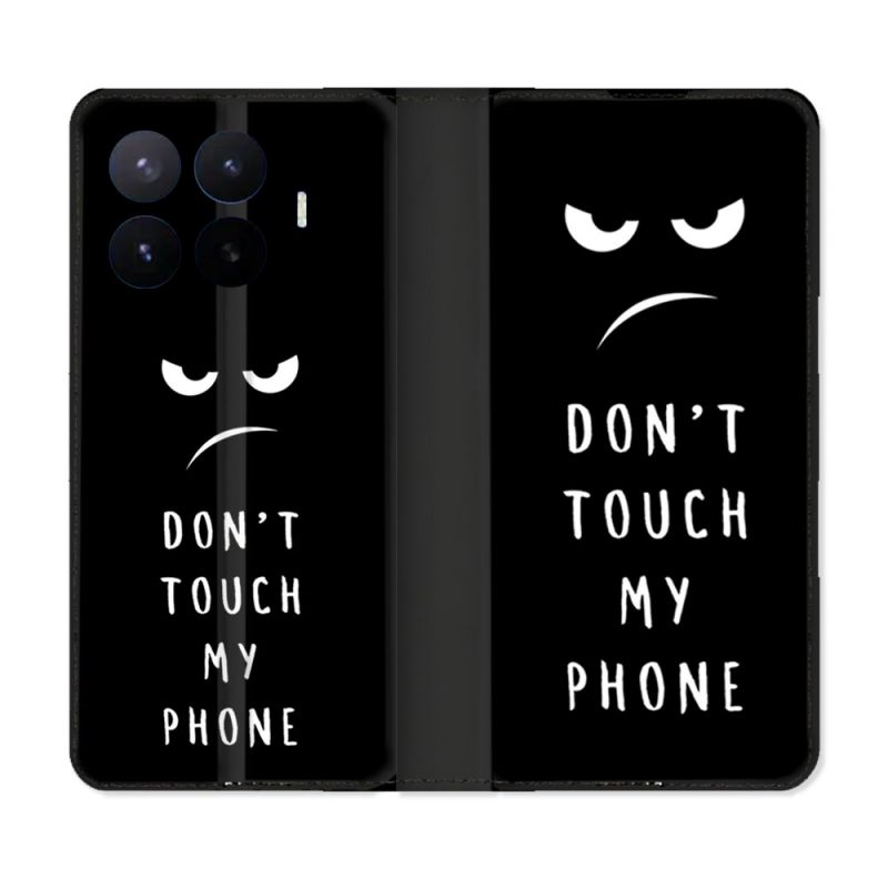 Housse Cuir Portefeuille Pour Xiaomi 17T Pro Humour Don't Touch