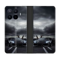 Housse Cuir Portefeuille Pour Xiaomi 17T Pro Lamborghini Avion