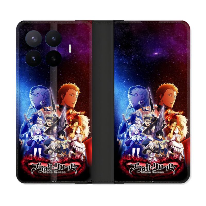 Housse Cuir Portefeuille Pour Xiaomi 17T Pro Manga Black Clover Affiche
