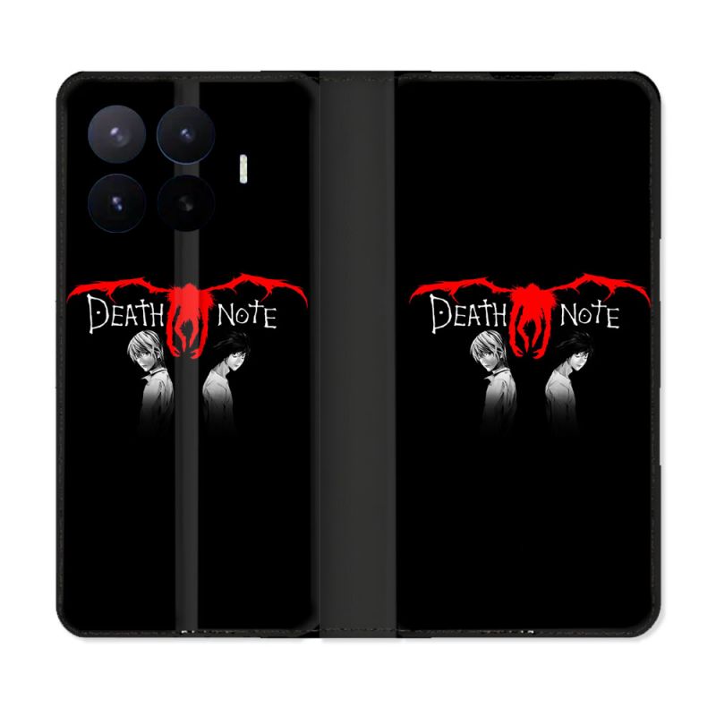 Housse Cuir Portefeuille Pour Xiaomi 17T Pro Manga Death Note Noir