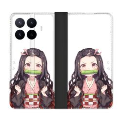 Housse Cuir Portefeuille Pour Xiaomi 17T Pro Manga Demon Slayer Nezuko