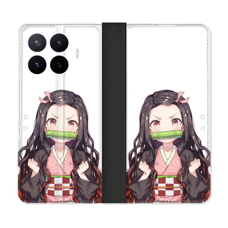 Housse Cuir Portefeuille Pour Xiaomi 17T Pro Manga Demon Slayer Nezuko
