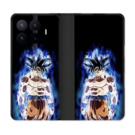 Housse Cuir Portefeuille Pour Xiaomi 17T Pro Manga Dragon Ball Sangoku Noir