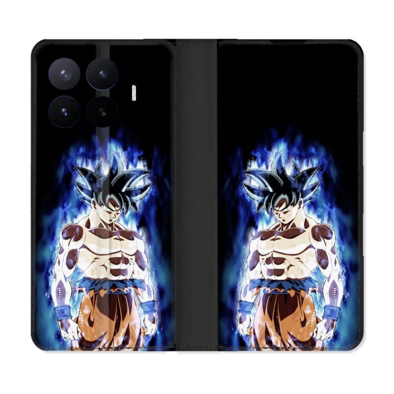 Housse Cuir Portefeuille Pour Xiaomi 17T Pro Manga Dragon Ball Sangoku Noir