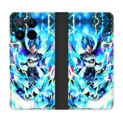 Housse Cuir Portefeuille Pour Xiaomi 17T Pro Manga Dragon Ball Vegeta Bleu