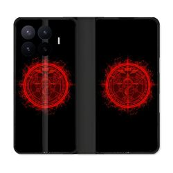Housse Cuir Portefeuille Pour Xiaomi 17T Pro Manga Fullmetal Alchemist Logo