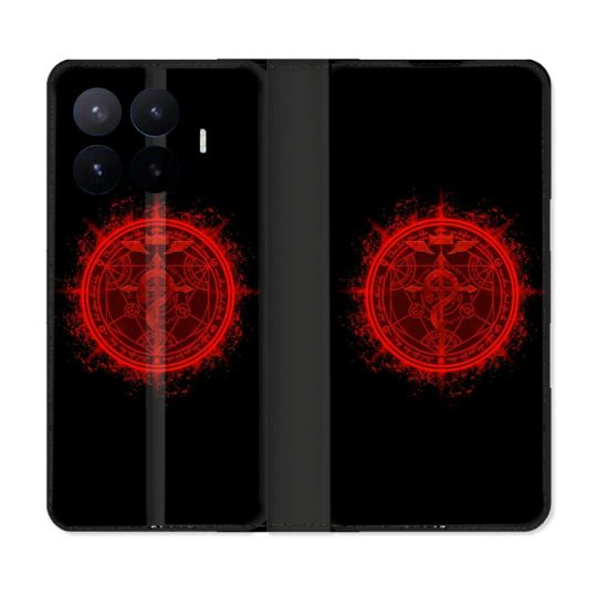 Housse Cuir Portefeuille Pour Xiaomi 17T Pro Manga Fullmetal Alchemist Logo