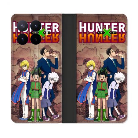Housse Cuir Portefeuille Pour Xiaomi 17T Pro Manga Hunter X Hunter Vintage