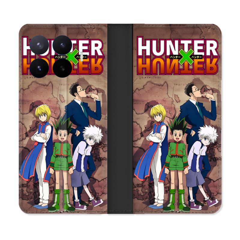 Housse Cuir Portefeuille Pour Xiaomi 17T Pro Manga Hunter X Hunter Vintage
