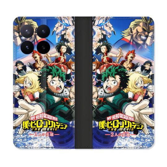 Housse Cuir Portefeuille Pour Xiaomi 17T Pro Manga My Hero Academia Affiche