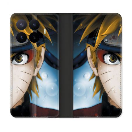 Housse Cuir Portefeuille Pour Xiaomi 17T Pro Manga Naruto Blanc
