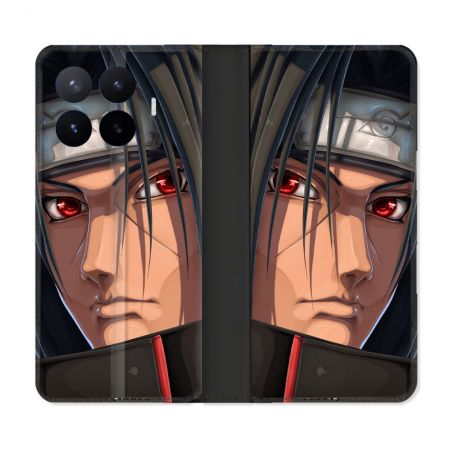 Housse Cuir Portefeuille Pour Xiaomi 17T Pro Manga Naruto Itachi Visage