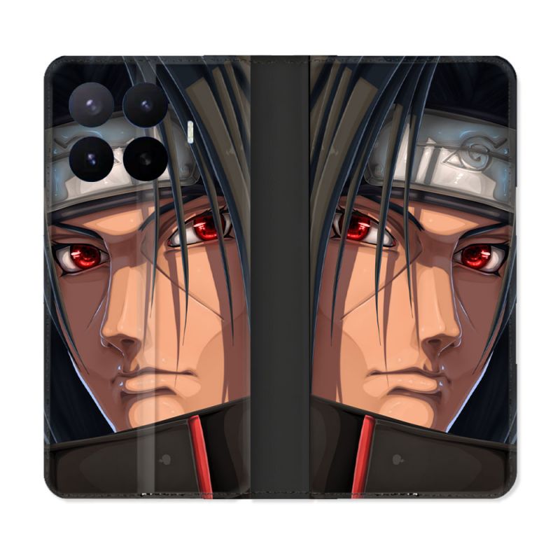 Housse Cuir Portefeuille Pour Xiaomi 17T Pro Manga Naruto Itachi Visage