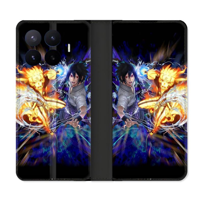 Housse Cuir Portefeuille Pour Xiaomi 17T Pro Manga Naruto VS
