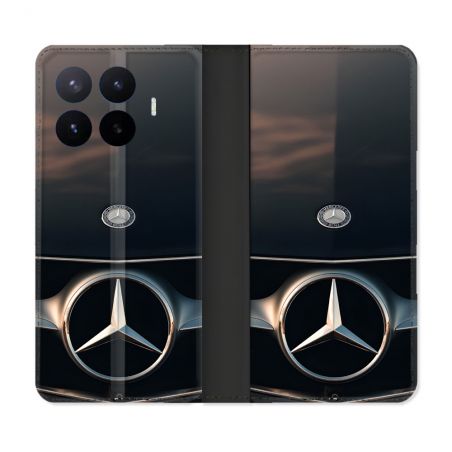 Housse Cuir Portefeuille Pour Xiaomi 17T Pro Mercedes Calendre