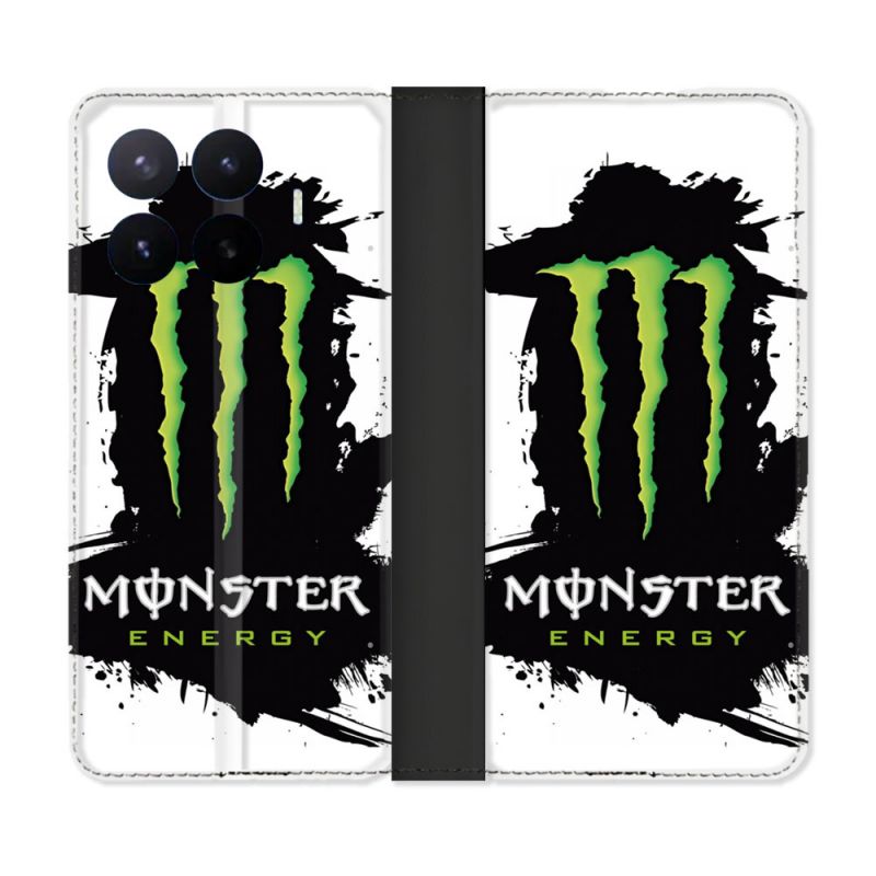 Housse Cuir Portefeuille Pour Xiaomi 17T Pro Monster Energy Tache