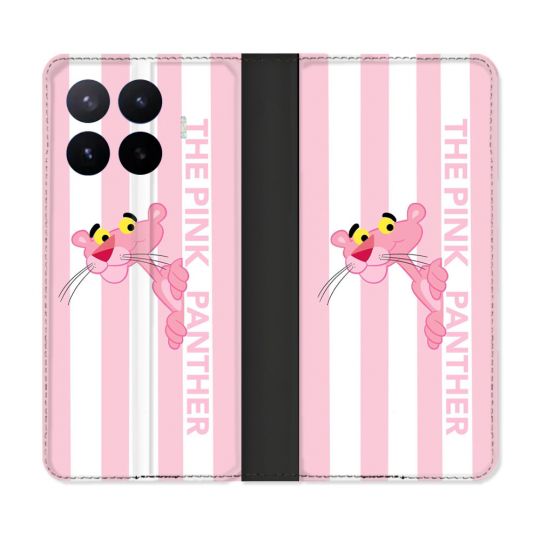 Housse Cuir Portefeuille Pour Xiaomi 17T Pro Panthere Rose