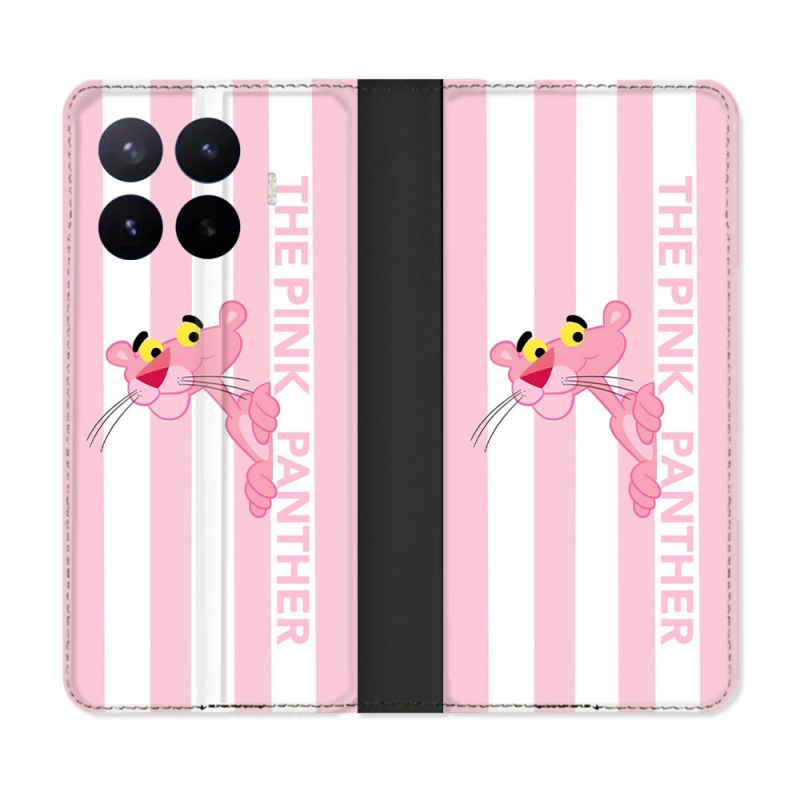 Housse Cuir Portefeuille Pour Xiaomi 17T Pro Panthere Rose