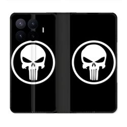 Housse Cuir Portefeuille Pour Xiaomi 17T Pro Punisher