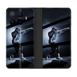 Housse Cuir Portefeuille Pour Xiaomi 17T Pro Sport Boxe Poing