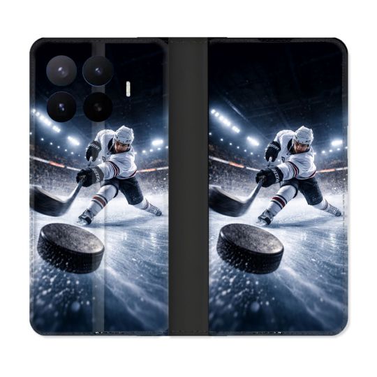Housse Cuir Portefeuille Pour Xiaomi 17T Pro Sport Hockey sur Glace