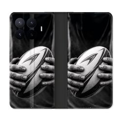Housse Cuir Portefeuille Pour Xiaomi 17T Pro Sport Rugby Ballon Moderne