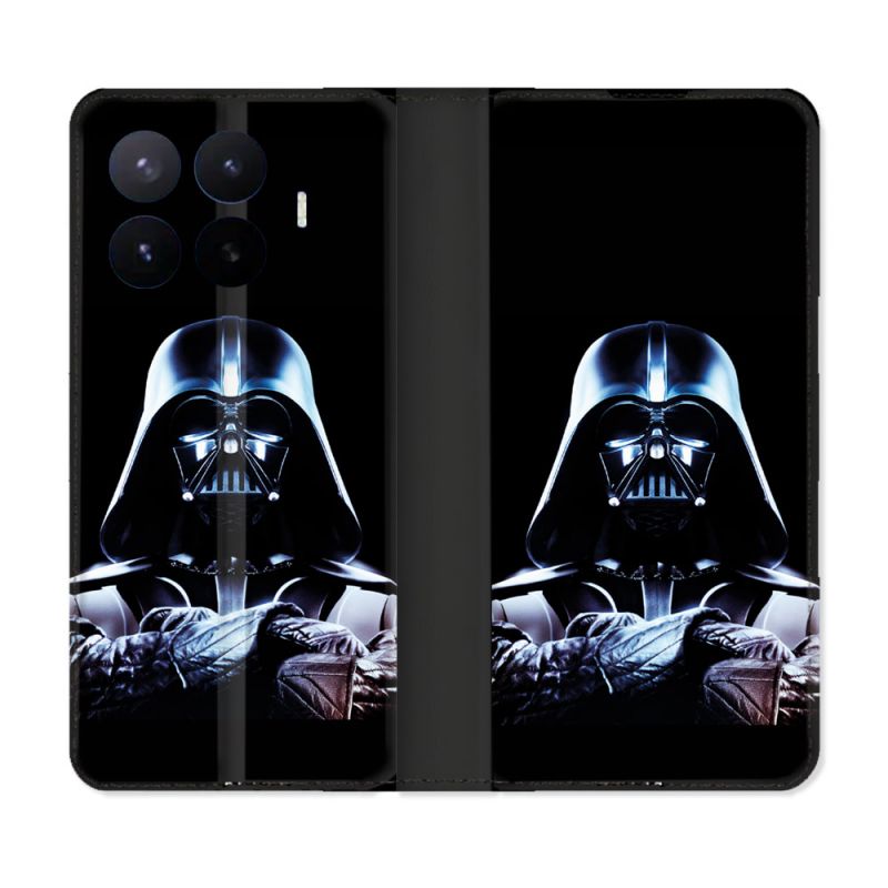 Housse Cuir Portefeuille Pour Xiaomi 17T Pro Star Wars - Dark Vador Noir