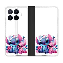 Housse Cuir Portefeuille Pour Xiaomi 17T Pro Stitch Love